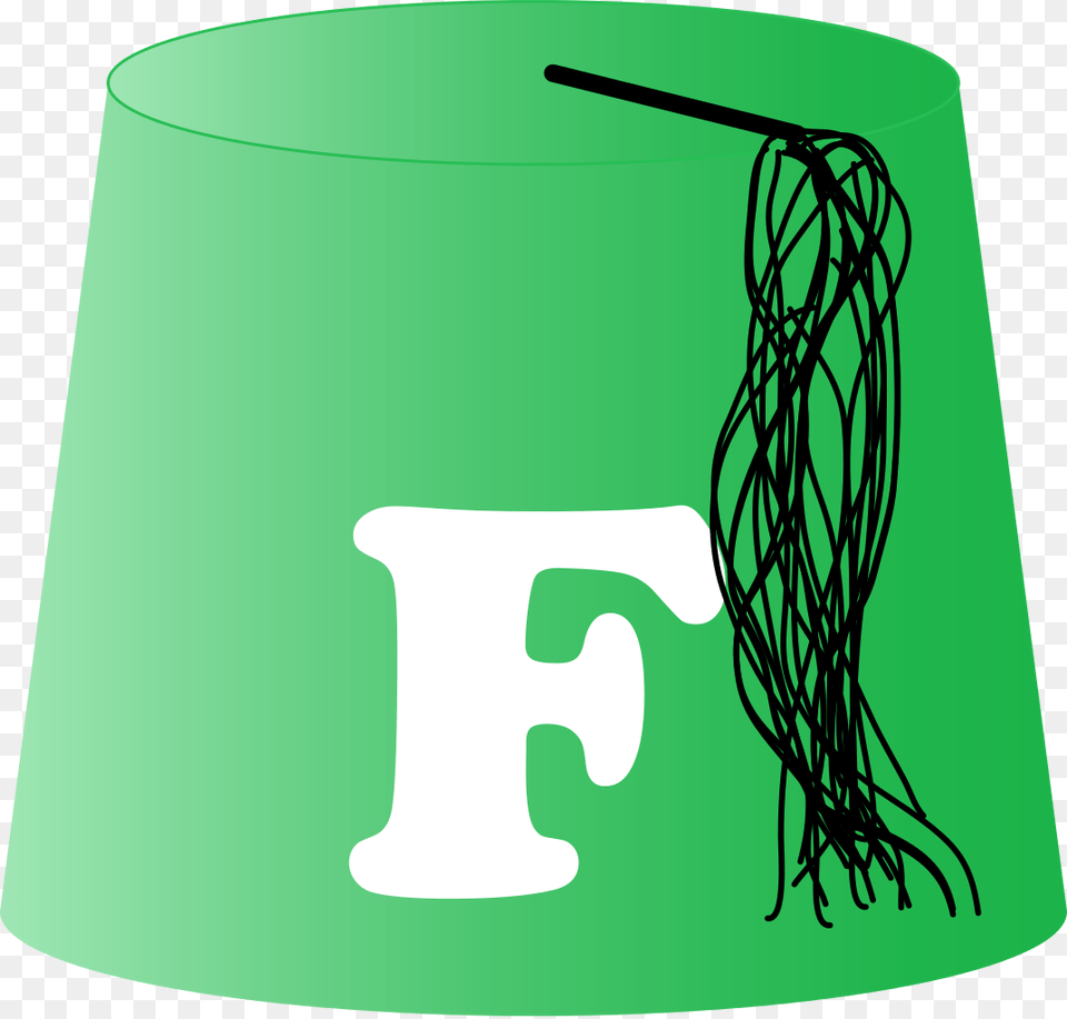 Green Fez White F, Lamp, Lampshade, Text, Bottle Png Image