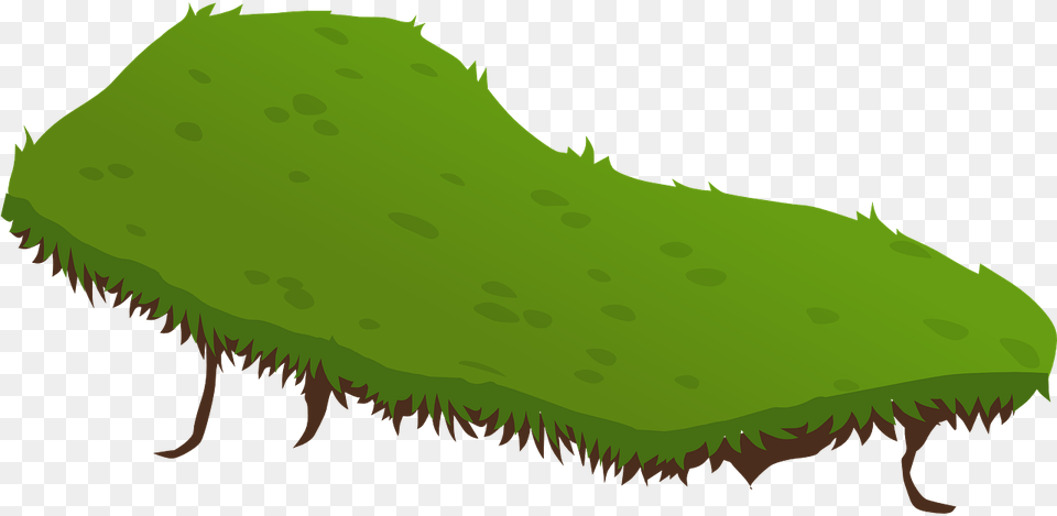 Green Field Cartoon, Moss, Plant, Cucumber, Food Png Image