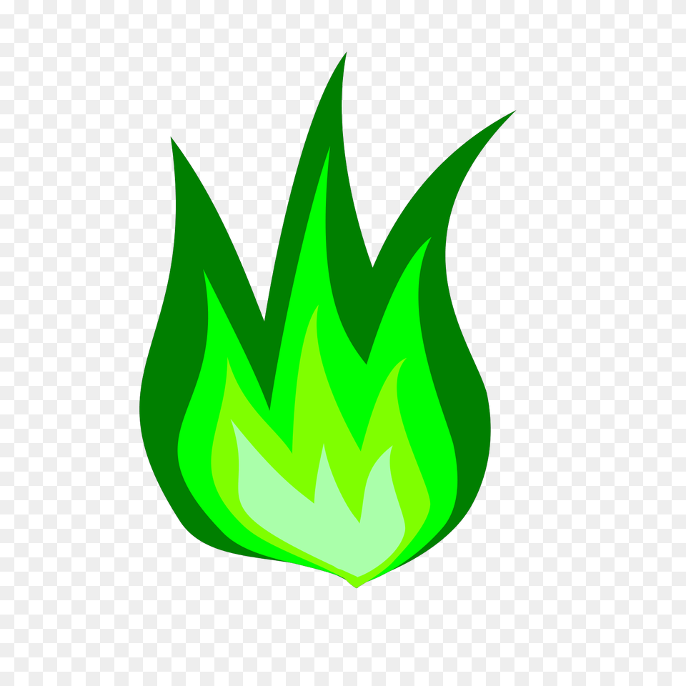 Green Fire Transparent Clipart Fire Clip Art, Leaf, Plant, Light, Nature Free Png Download