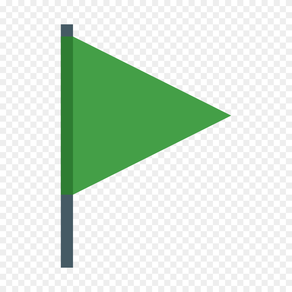 Green Flag Icon, Triangle Png