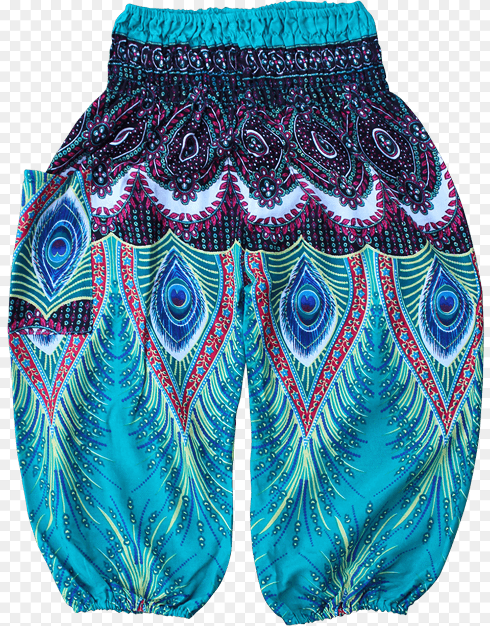 Green Flare Kids Harem Pants From Bohemian Island Board Short, Clothing, Shorts, Adult, Female Free Png