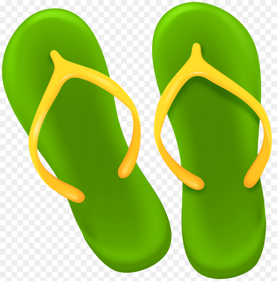 Green Flip Flops Clip Art, Clothing, Flip-flop, Footwear Free Png