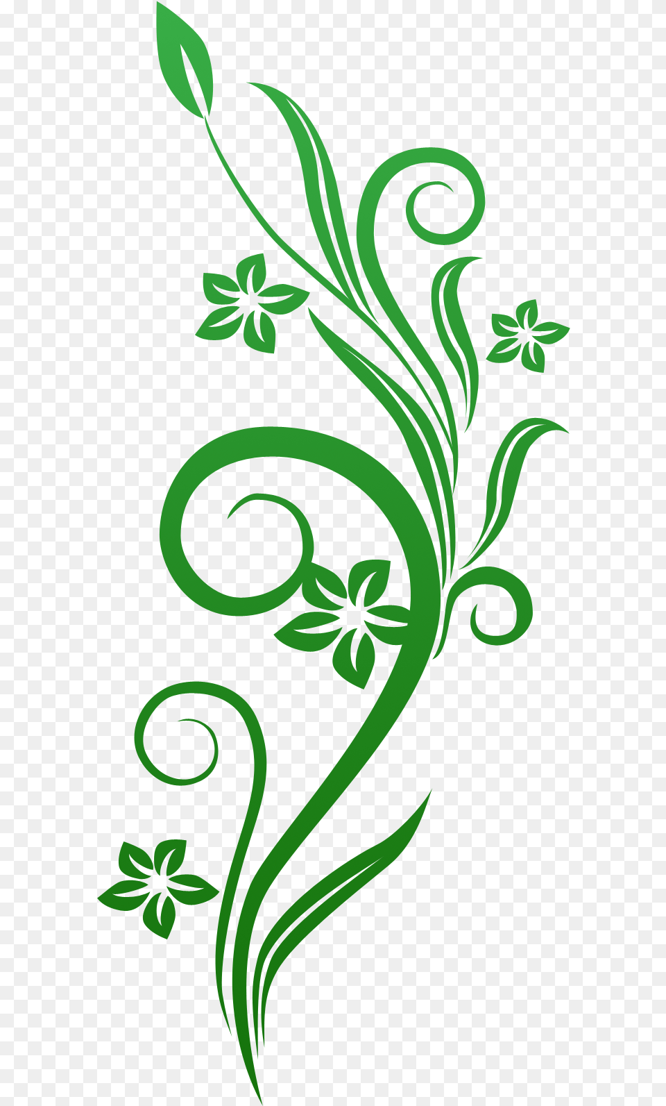 Green Floral Vector, Art, Floral Design, Graphics, Pattern Free Png Download