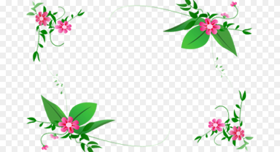 Green Flower Border Design Border Clip Art Design, Floral Design, Graphics, Pattern, Flower Arrangement Png Image