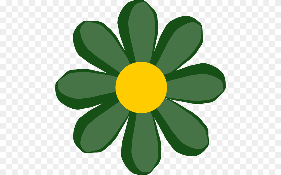Green Flower Clip Art Vector, Anemone, Daisy, Plant, Leaf Free Transparent Png