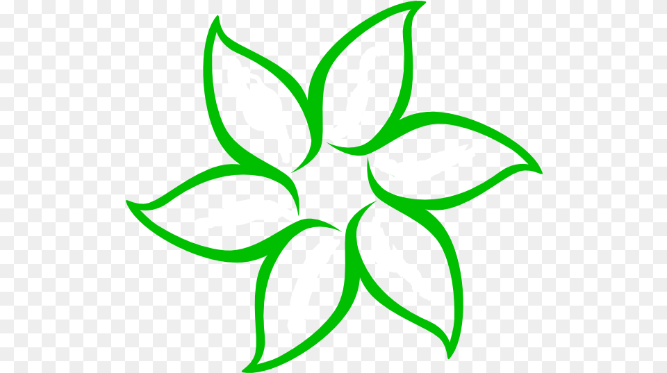 Green Flower Outline Clip Art Vector Clip Art Green Flower Outline, Floral Design, Graphics, Leaf, Pattern Free Transparent Png