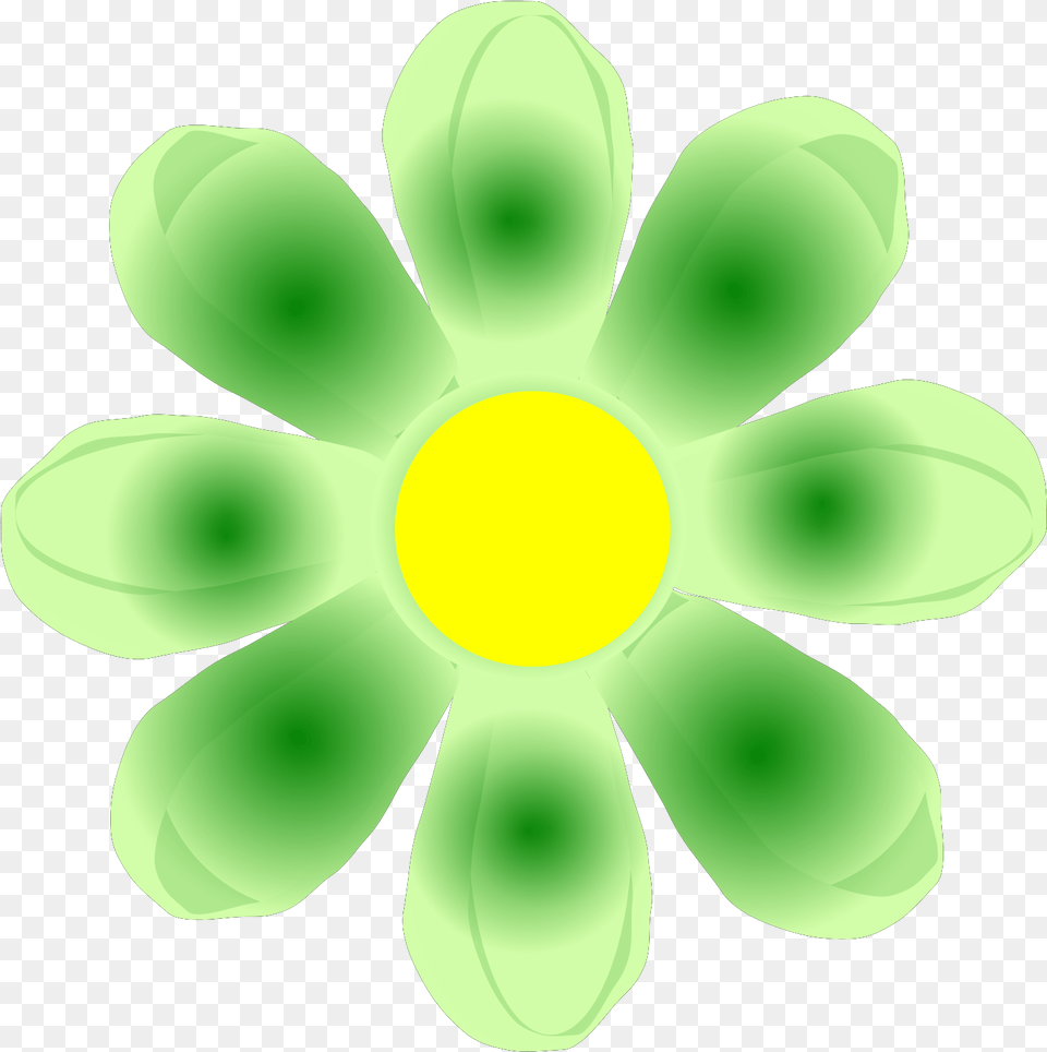 Green Flower Svg Vector Clip Art Svg Clipart Circle, Anemone, Petal, Plant, Daisy Png Image