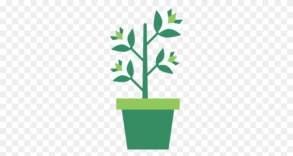 Green Flowerpot With Plant Clipart, Herbs, Leaf, Potted Plant, Jar Png