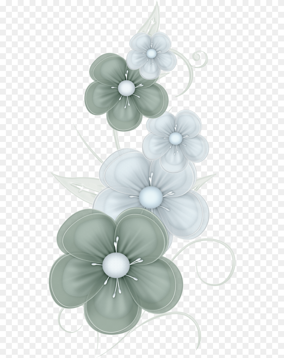Green Flowers By Pvs By Pixievamp Stock Transparent Green Flowers, Art, Floral Design, Graphics, Pattern Png