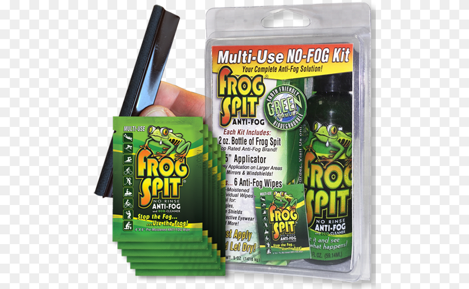 Green Fog Frog Spit For Diving Mask, Advertisement, Poster, Can, Tin Png Image