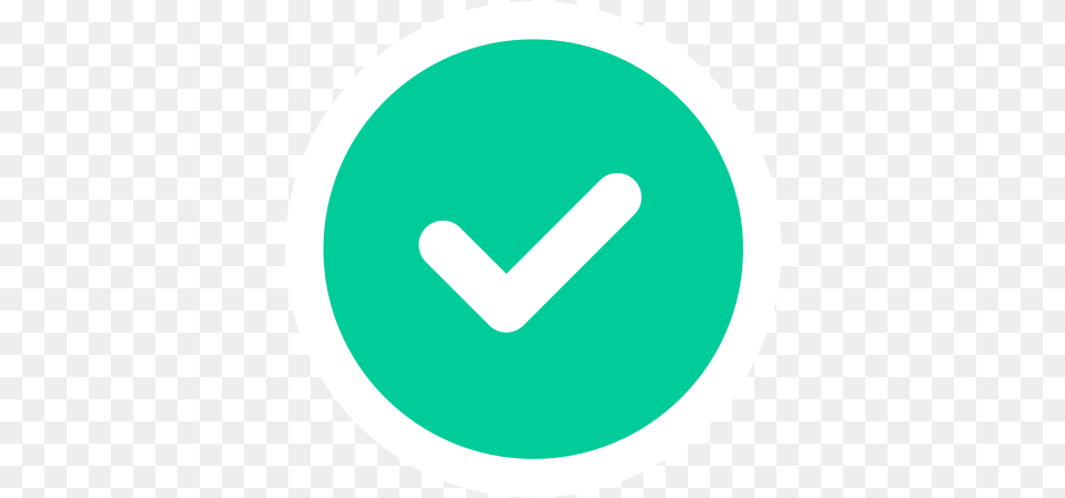 Green Font Line Logo Circle Icon Symbol Success Check Gif, Sign, Disk, Road Sign Free Transparent Png