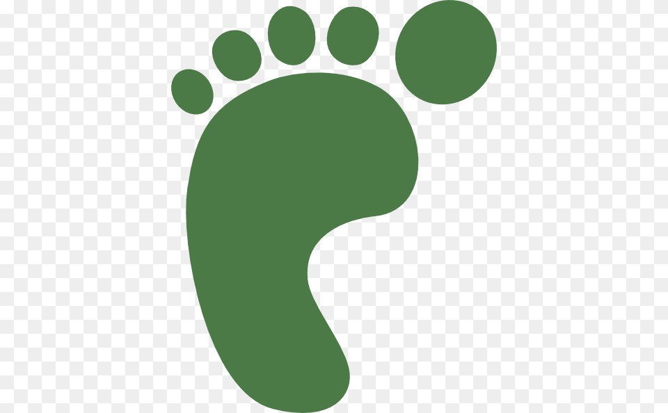 Green Foot Clip Art, Footprint Free Transparent Png