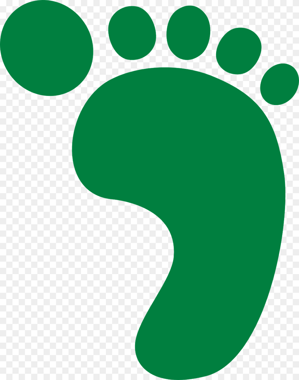 Green Foot Print, Footprint Free Png Download