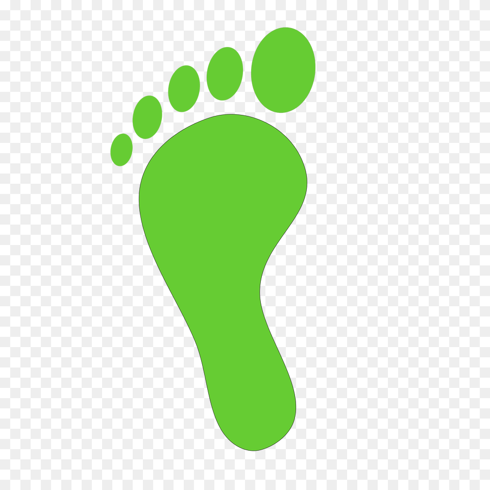 Green Foot Print Icons, Footprint Png Image