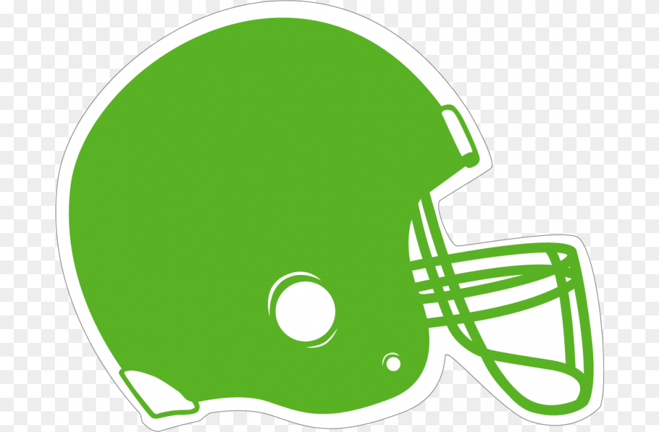 Green Football Helmet Clipart, American Football, Football Helmet, Sport, Person Png Image