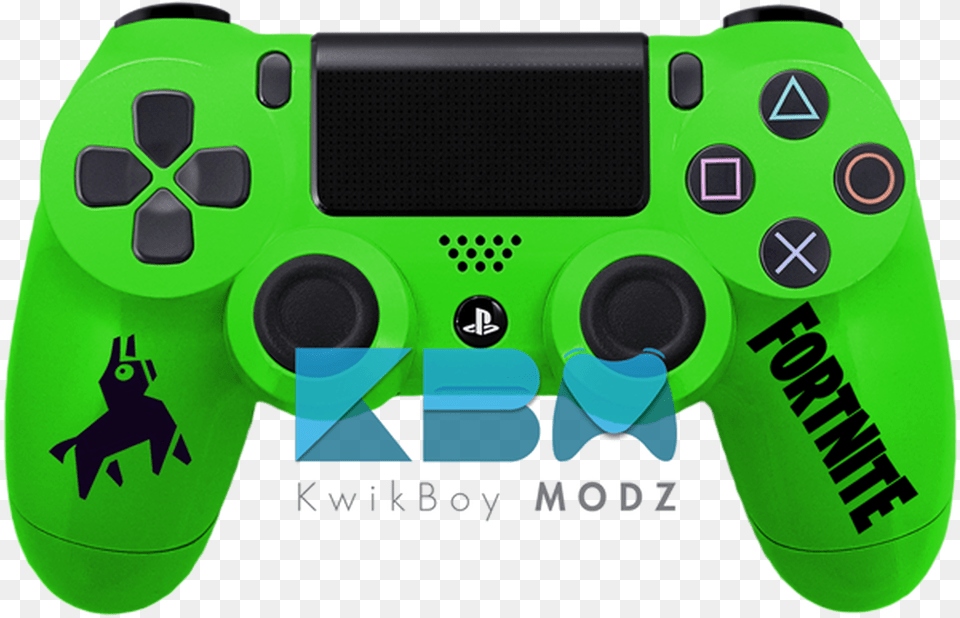 Green Fortnite Custom Ps4 Controller Orange Ps4 Controller, Electronics, Camera, Joystick Free Png Download