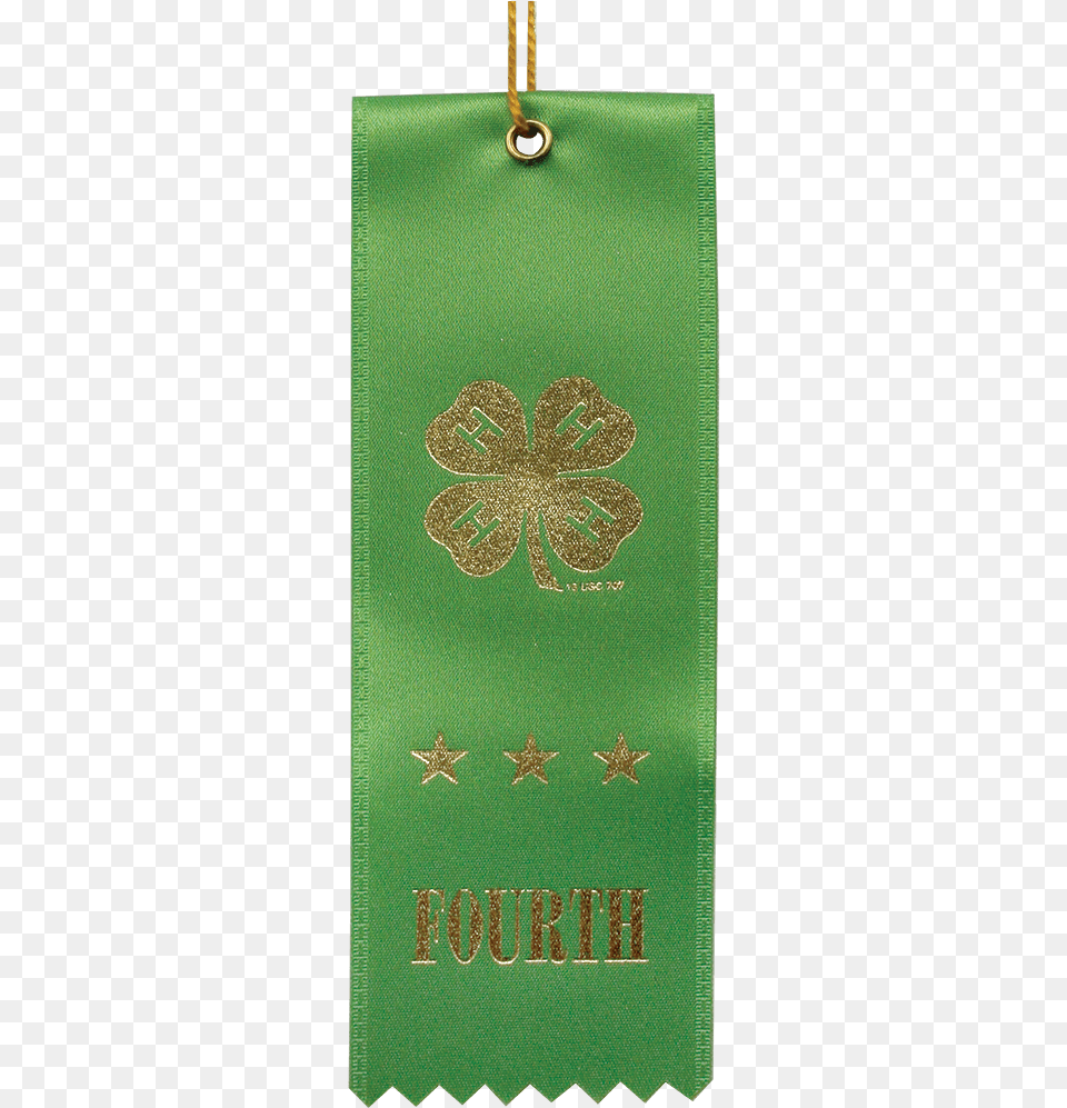 Green Fourth Place Ribbon Placemat, Book, Publication, Text Png