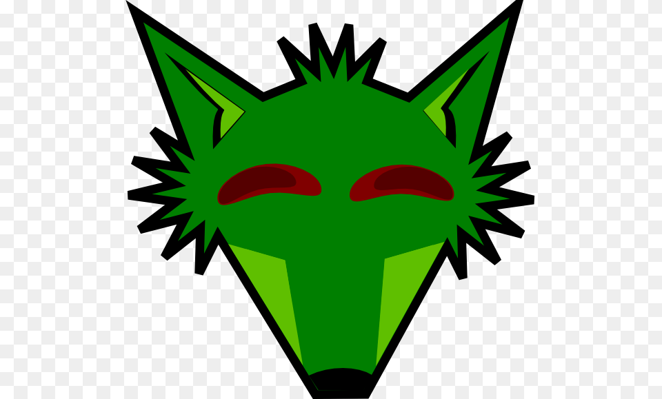 Green Fox Head With Eyes Svg Clip Arts Fox Face Clipart Black And White, Animal, Fish, Sea Life, Shark Free Png