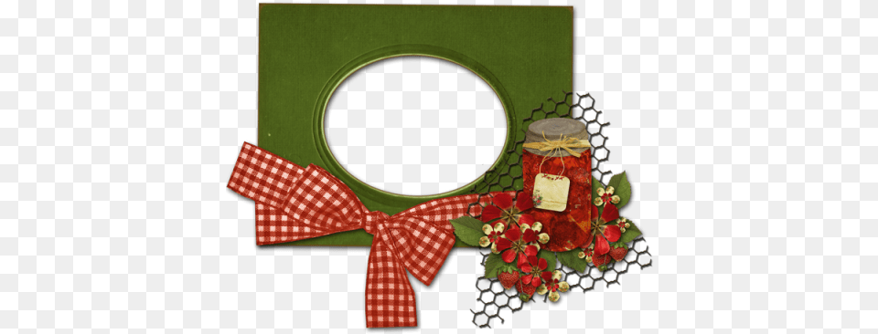 Green Frame With Bow Tie Clipart Christmas Day, Jar, Food, Jam Free Png