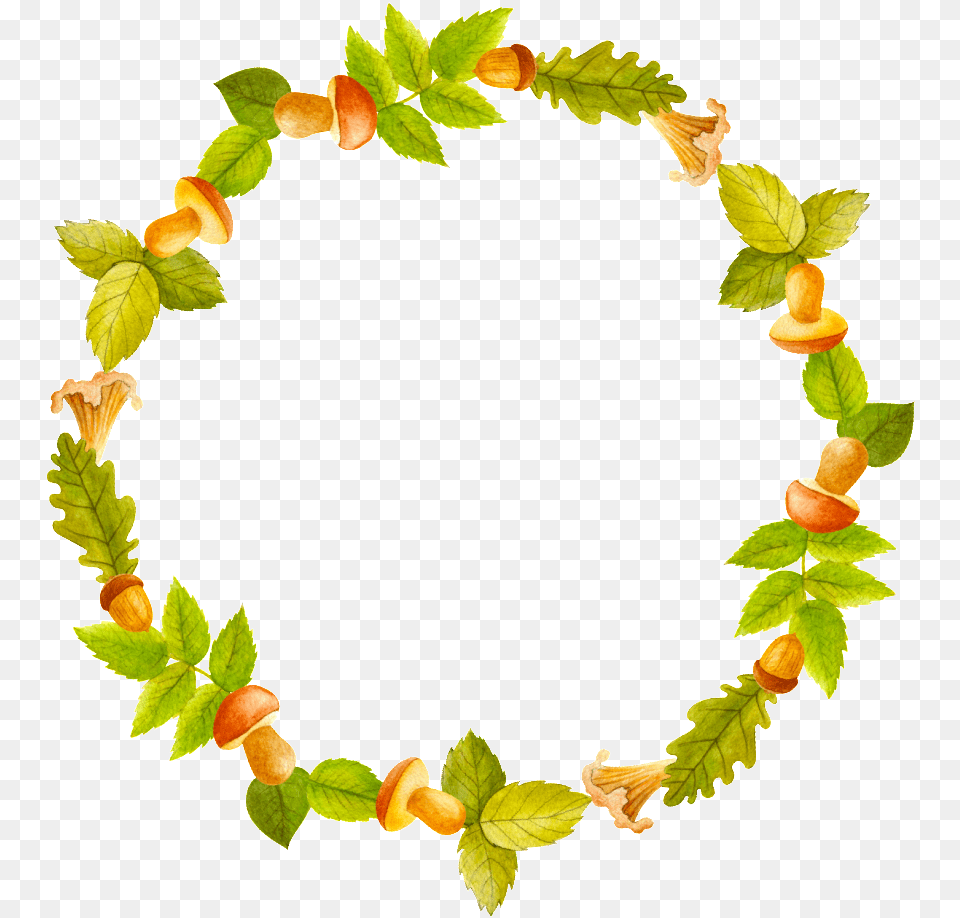 Green Fresh Decorative Wreath Transparent Clipart, Leaf, Plant, Accessories Free Png Download