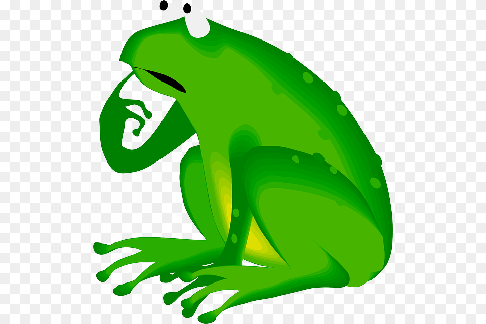 Green Frog Clipart Math, Amphibian, Animal, Wildlife Png