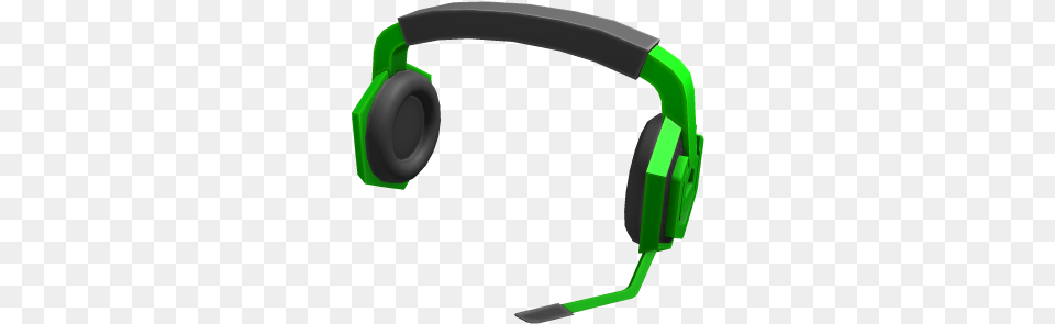 Green Gaming Headset Roblox Portable, Electronics, Headphones, Appliance, Blow Dryer Free Png