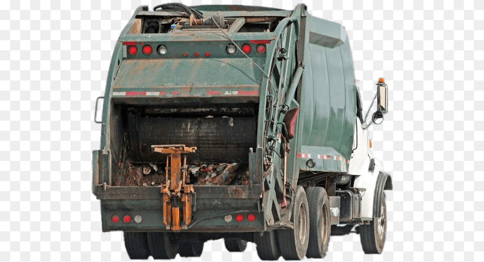 Green Garbage Truck Garbage Truck, Transportation, Vehicle, Garbage Truck Free Png Download