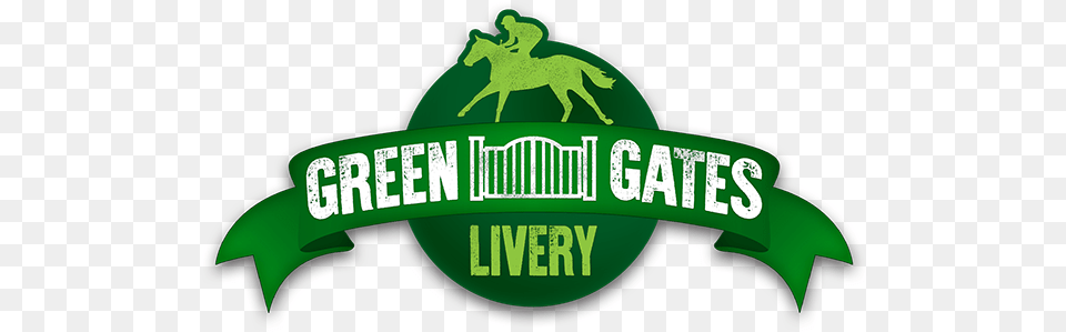 Green Gates Livery And Stables Label, Logo, Animal Free Png