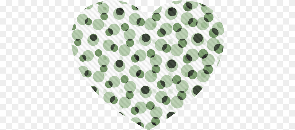 Green Geometric Circular Pattern Heart Shaped Mousepad Blue Pattern Hd Png