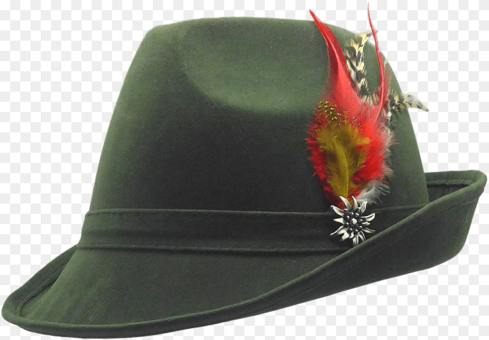 Green German Hat Transparent, Clothing, Sun Hat, Cowboy Hat Free Png Download