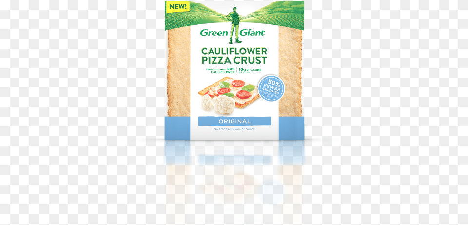 Green Giant Cauliflower Crust, Advertisement, Poster, Person, Food Free Transparent Png