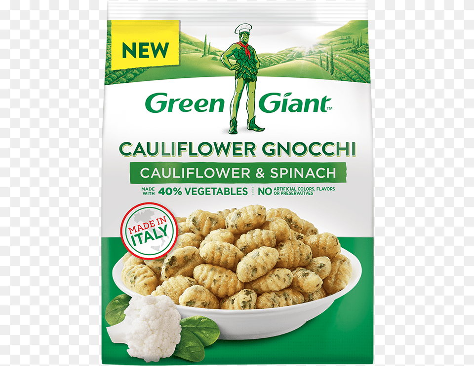 Green Giant Cauliflower Gnocchi, Advertisement, Adult, Person, Meal Free Png Download