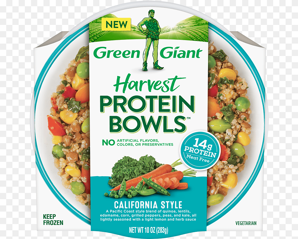 Green Giant Protein Bowl, Advertisement, Poster, Food, Lunch Free Png