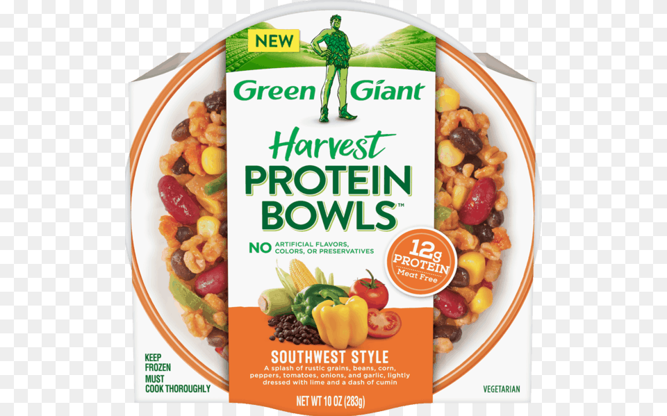 Green Giant Protein Bowl, Advertisement, Poster, Adult, Male Png