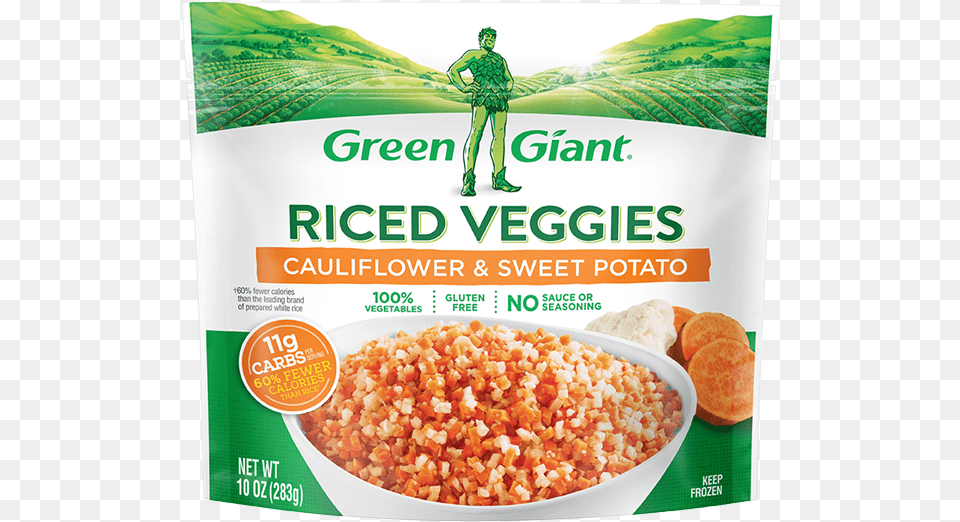 Green Giant Riced Cauliflower Medley, Advertisement, Poster, Adult, Male Free Png