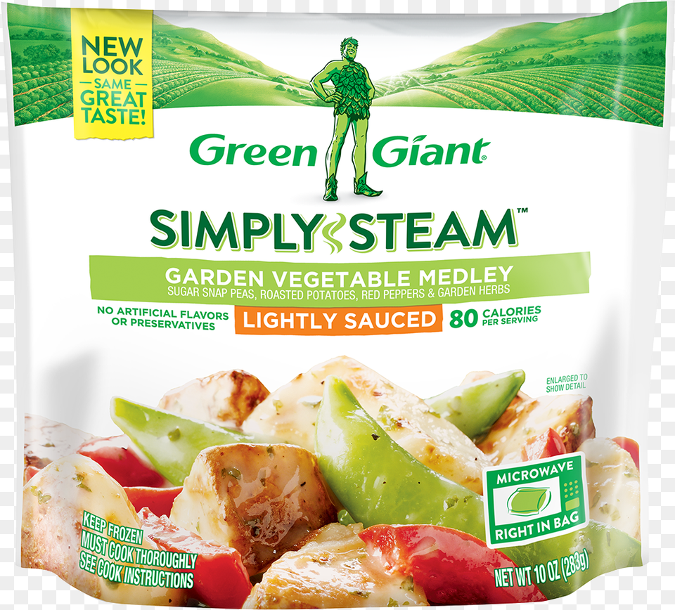 Green Giant Simply Steam Garden Vegetable Medley Broccoli With Cheese Green Giant, Advertisement, Poster, Adult, Male Free Transparent Png