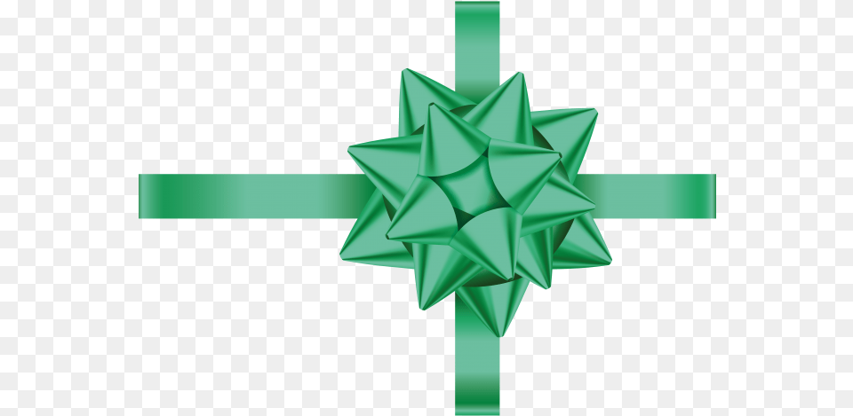 Green Gift Bow Transparent Gift Bow, Symbol Png