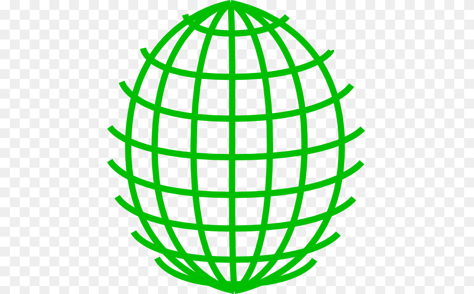 Green Globe Outline Clipart, Sphere, Ammunition, Grenade, Weapon Free Png Download