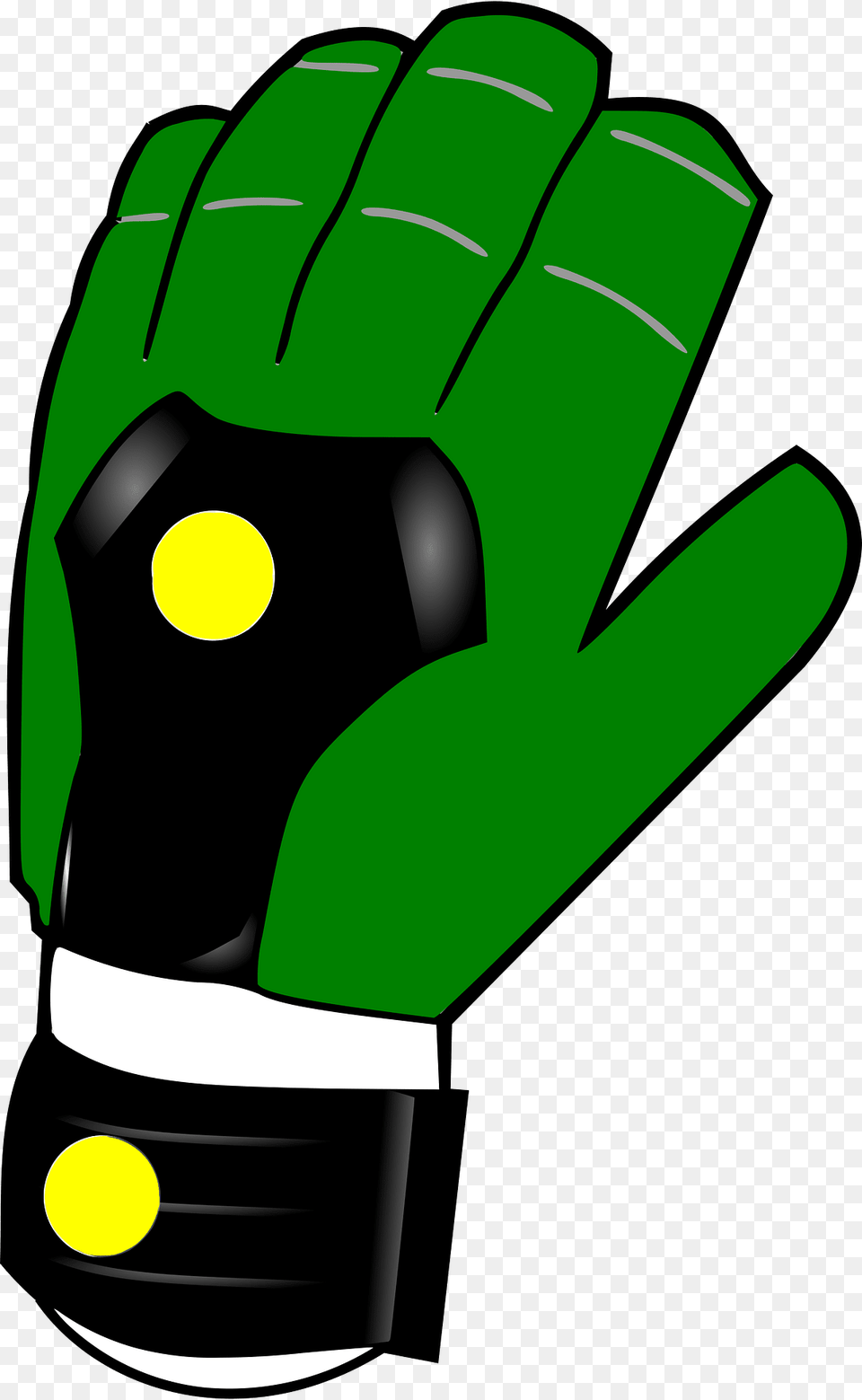 Green Goalkeepers Glove Left Clipart, Clothing, Light Free Png Download