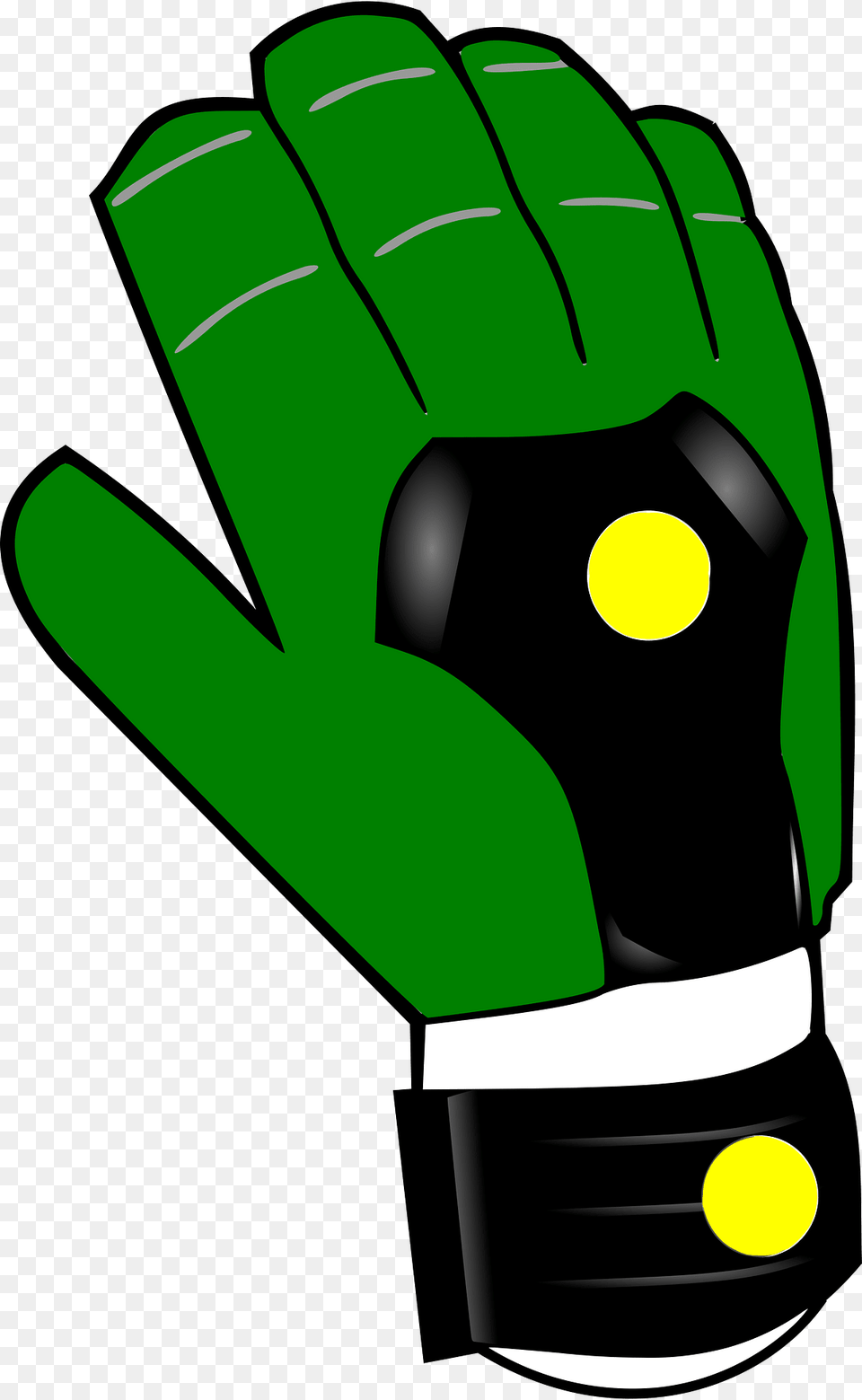 Green Goalkeepers Glove Right Clipart, Clothing, Light, Baseball, Baseball Glove Png Image