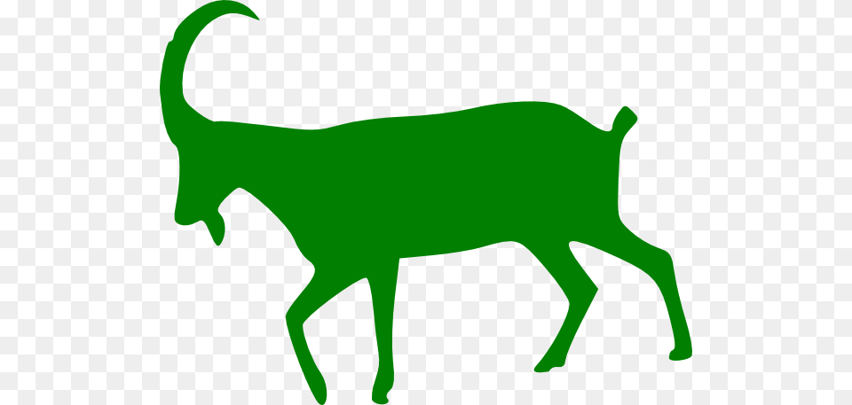 Green Goat Clip Arts For Web, Silhouette, Animal, Cattle, Cow Png Image