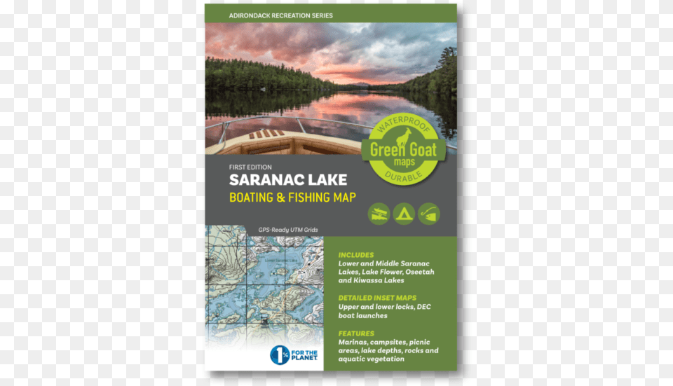 Green Goat Saranac Lake, Advertisement, Poster, Water, Outdoors Png Image