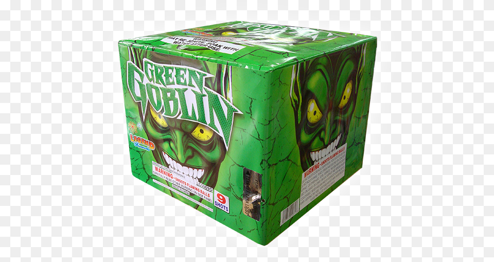 Green Goblin 9 Shot Legend Green Goblin Firework, Box Png Image