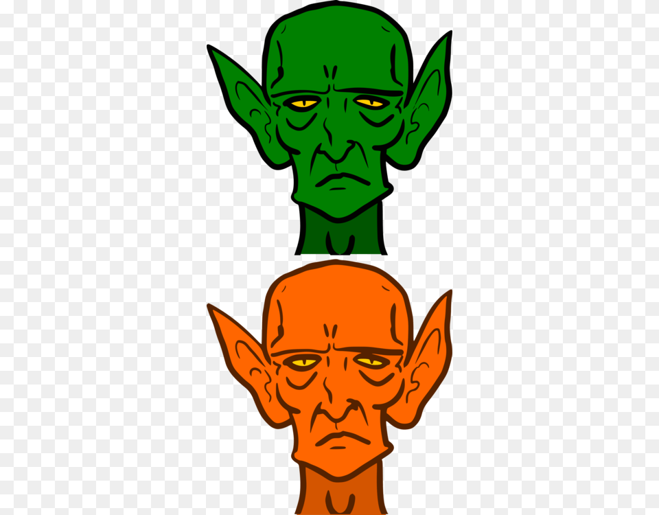 Green Goblin Cartoon Drawing Pointy Ears, Symbol, Emblem, Alien, Face Png