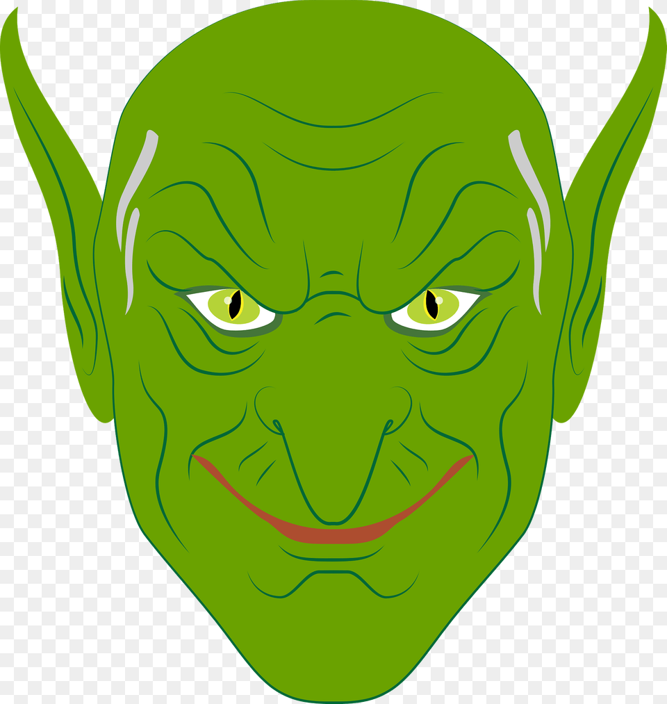 Green Goblin Face Clipart, Alien, Baby, Person, Head Png
