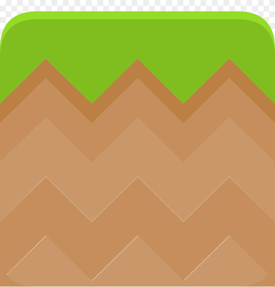 Green Grass Brown Land Platform Clipart, Texture Free Png