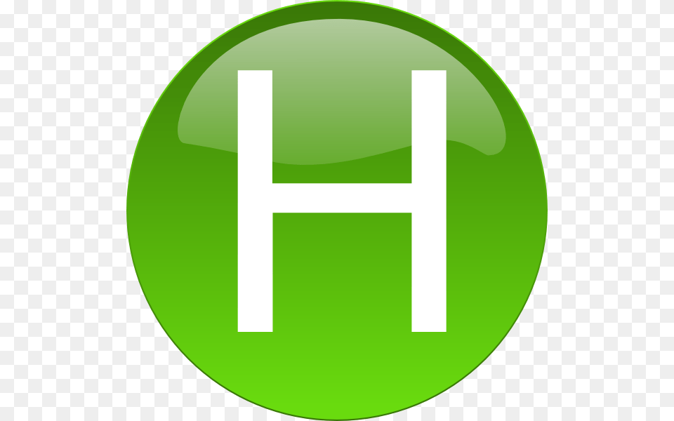 Green H Clip Art, Disk Free Transparent Png