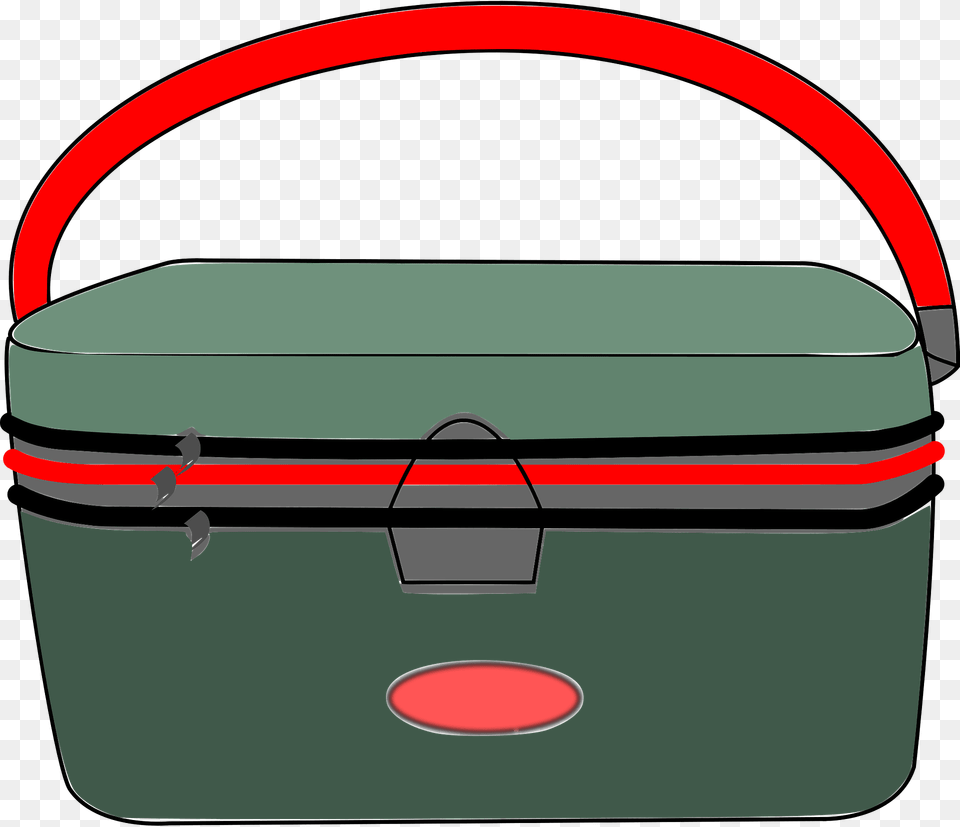 Green Handbag With Red Handle Clipart, Appliance, Cooler, Device, Electrical Device Free Png