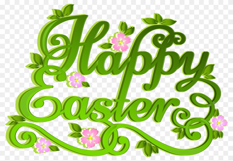 Green Happy Easter Clip Art Gallery, Floral Design, Graphics, Pattern, Dynamite Free Transparent Png