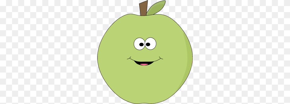 Green Happy Face Apple Clip Art, Food, Fruit, Plant, Produce Free Png
